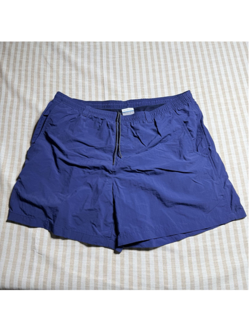 Columbia PFG Swim Trunks Mens XL Blue Nylon Fishing Shorts Water EUC